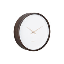 Wandklok 33 cm hout bruin
