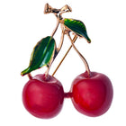Brooch Women Red, Metal