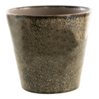 Flower pot Ø 17x16 cm Green Ceramic Indoor Flower pot