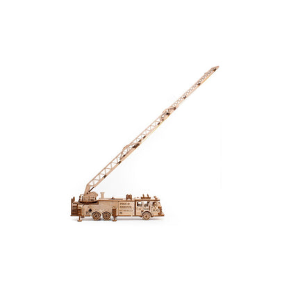 Eco Wood Art Mechanische Puzzel Brandweerwagen 1409
