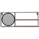 Wall Shelf With Mirror - 2 Shelves