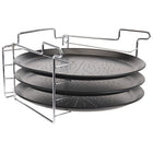 Pizzabakset 4-delig Ø32 cm RVS non-stick