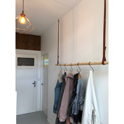 Lederen kapstok hangers