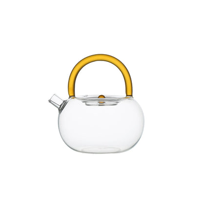Glazen theepot 800 ml geel
