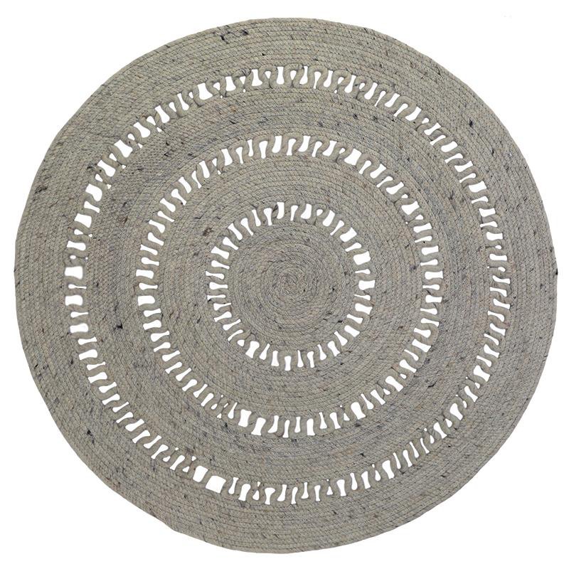Bibek grey bibek curved curved wool carpet m m