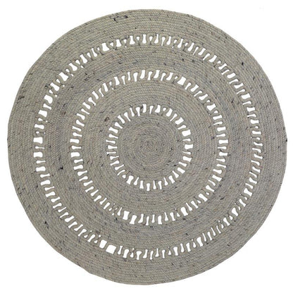 Bibek grey bibek curved curved wool carpet m m