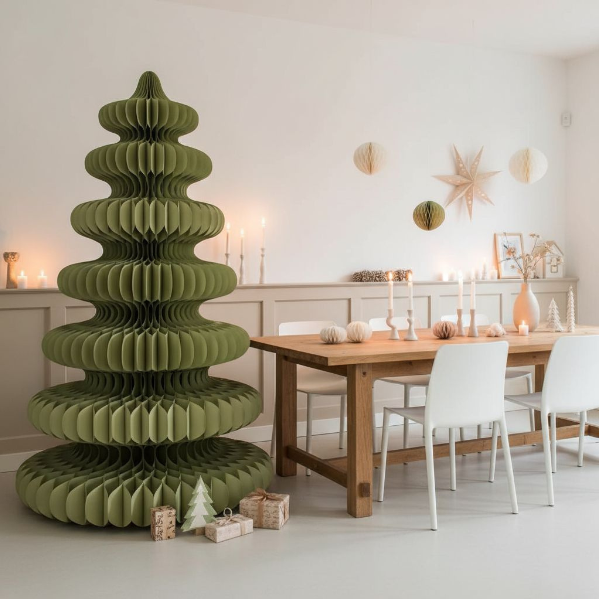 Kerstboom papier 212 cm groen