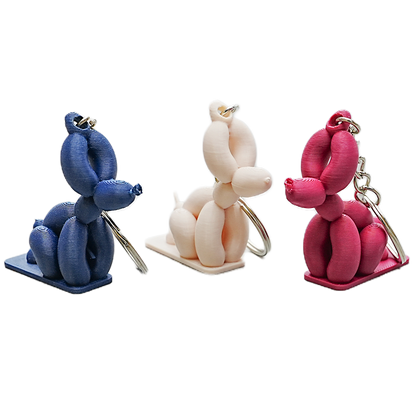 Sleutelhanger ballon hond poepend PLA