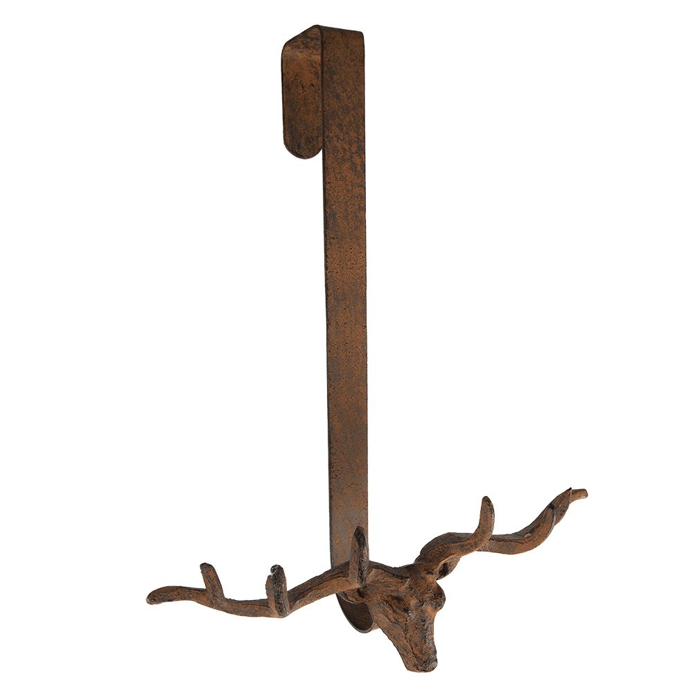Wandhaak Hert 28x11x37 cm Bruin Metaal