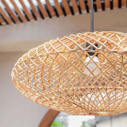 Rattan Lampenkap Boho Hanglamp Plafondlamp Arana Sfeervol