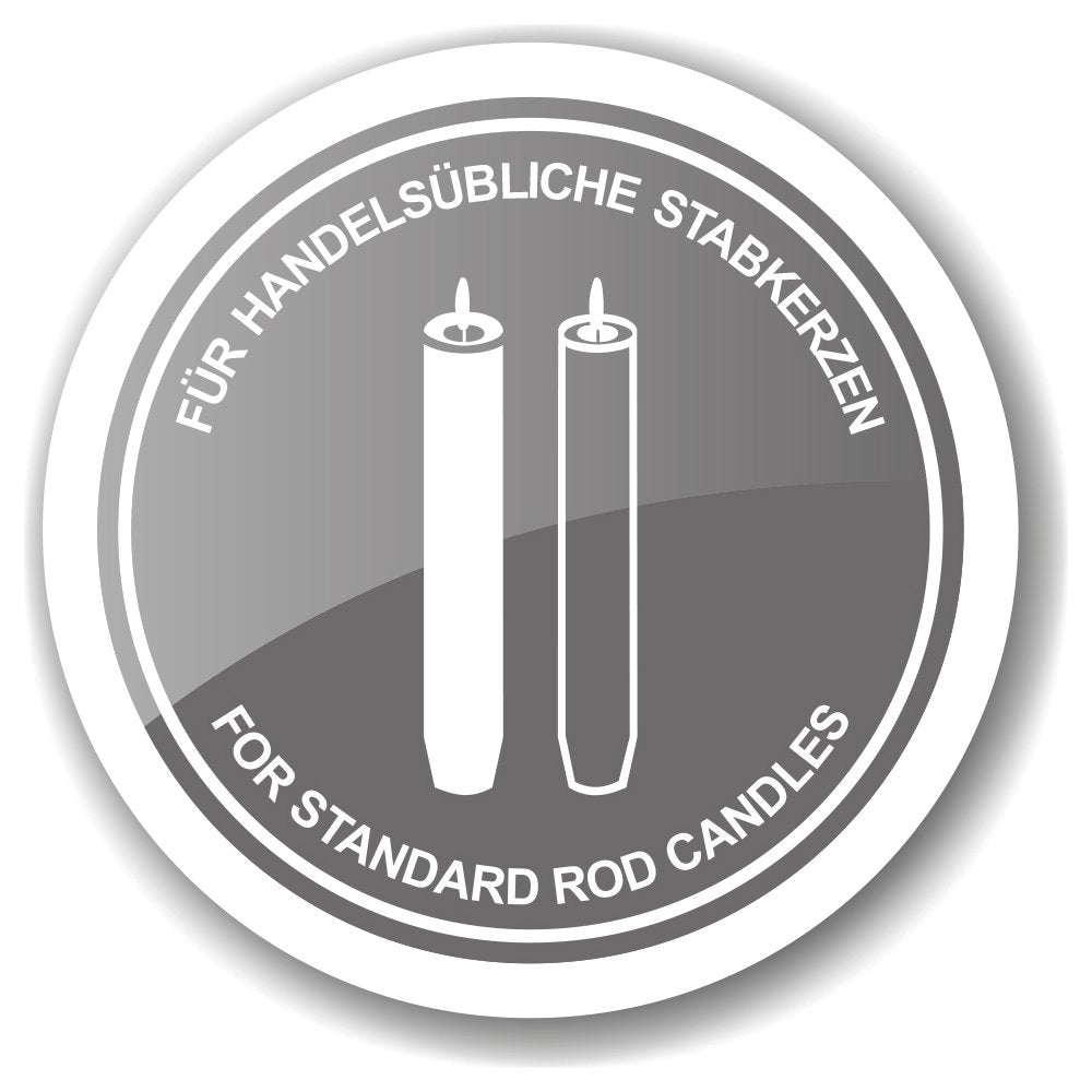 Kandelaar bamboe H 24 cm