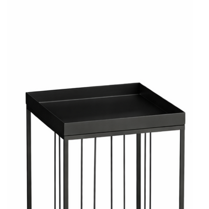 Bijzettafel set 3 stuks ijzer zwart