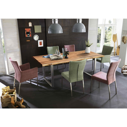Eettafel 240x100 cm natuurlijk acacia 56 mm