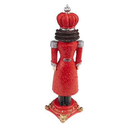 Christmas decoration Nutcracker 24 cm Red Plastic