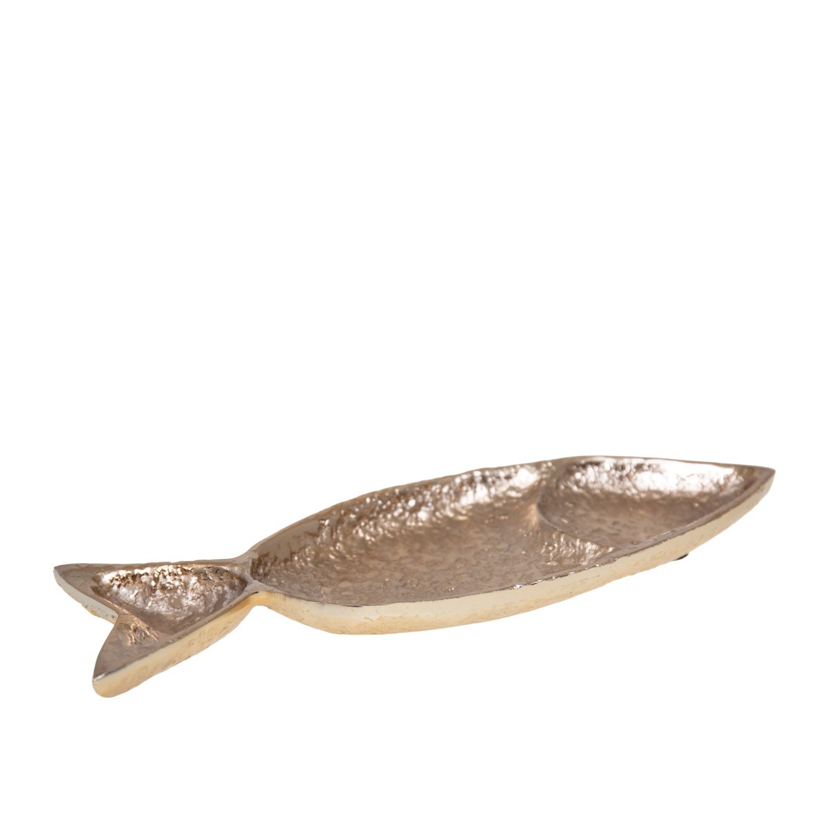 Platte beker 33x11x2.5 cm goud aluminium