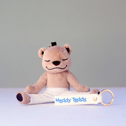 Sleutelhanger Meddy Teddy 19 cm wit