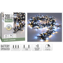 Micro Cluster 200 Led - 4M - Two Tone Adorable - Batterij - Lichtfuncties - Geheugen - Timer