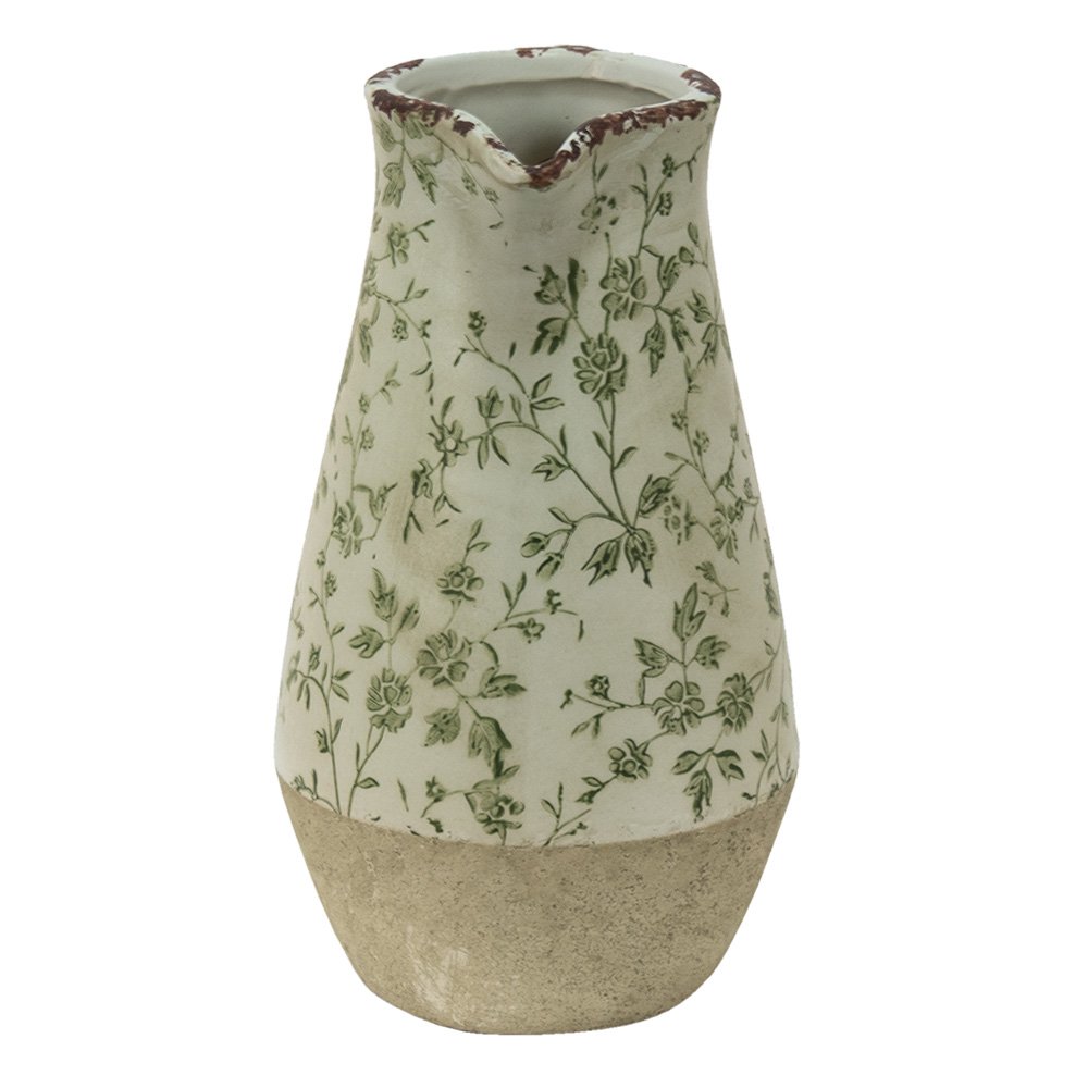 Kan 20x14x25 cm groen keramiek