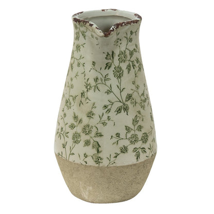Kan 20x14x25 cm groen keramiek
