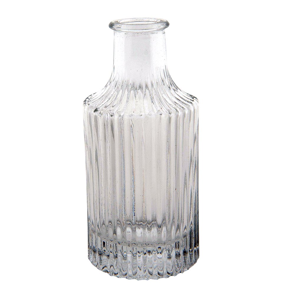 Vaas Ø 6x13 cm glas transparant
