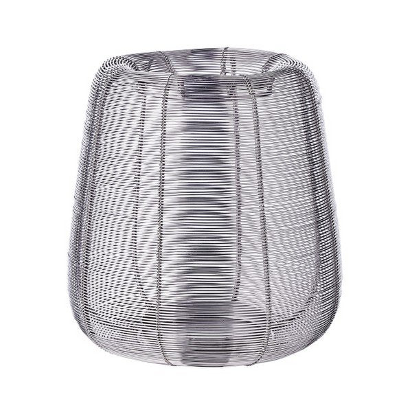 Lantaarn Kurt 24 cm zilver staal