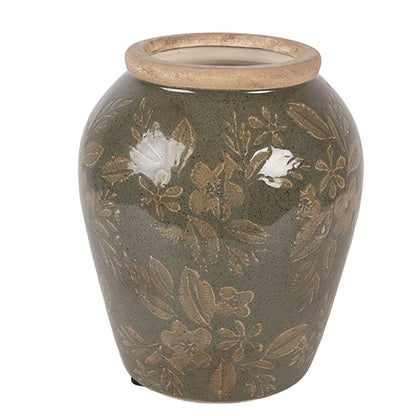 Vase Ø 13x15 cm Green Ceramic
