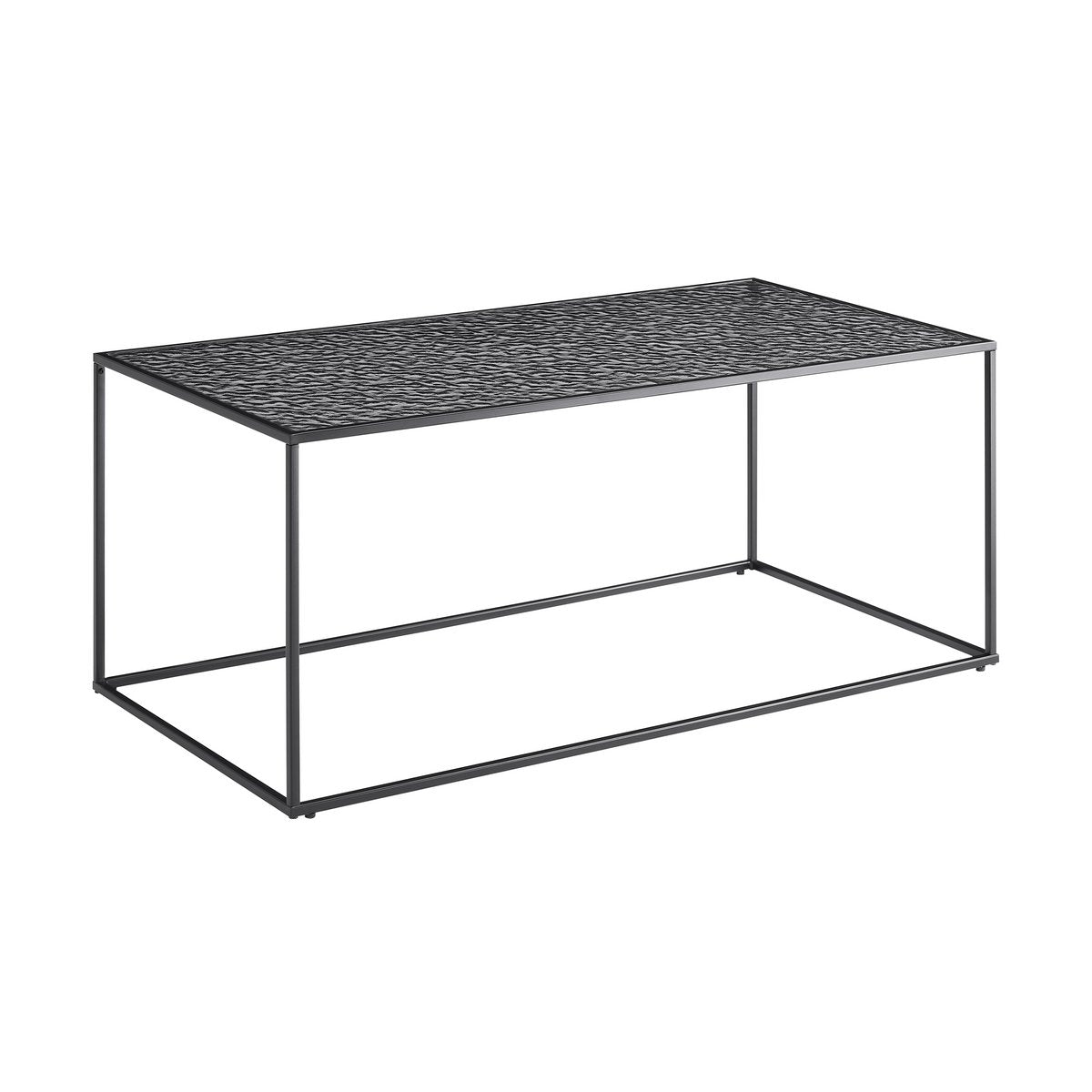 Salontafel 110x55x45 cm rookglas zwart