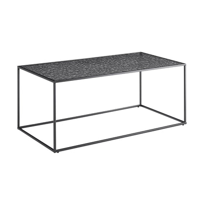 Salontafel 110x55x45 cm rookglas zwart