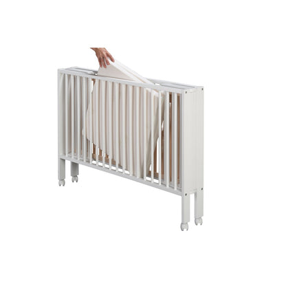 tiSsi® travel cot / folding bed / JORI folding bed beech white 120x60 cm
