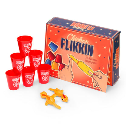 Tafelspel Desktop Flickin Chicken plastic rubber
