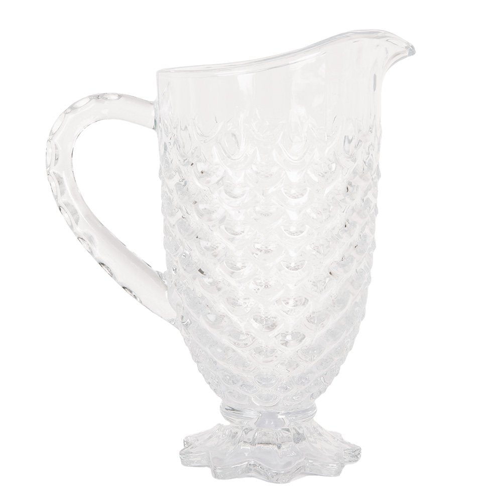 Schenkkan glas 20x13x24 cm transparant