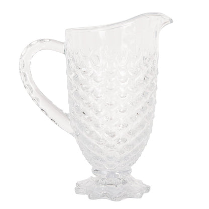 Schenkkan glas 20x13x24 cm transparant