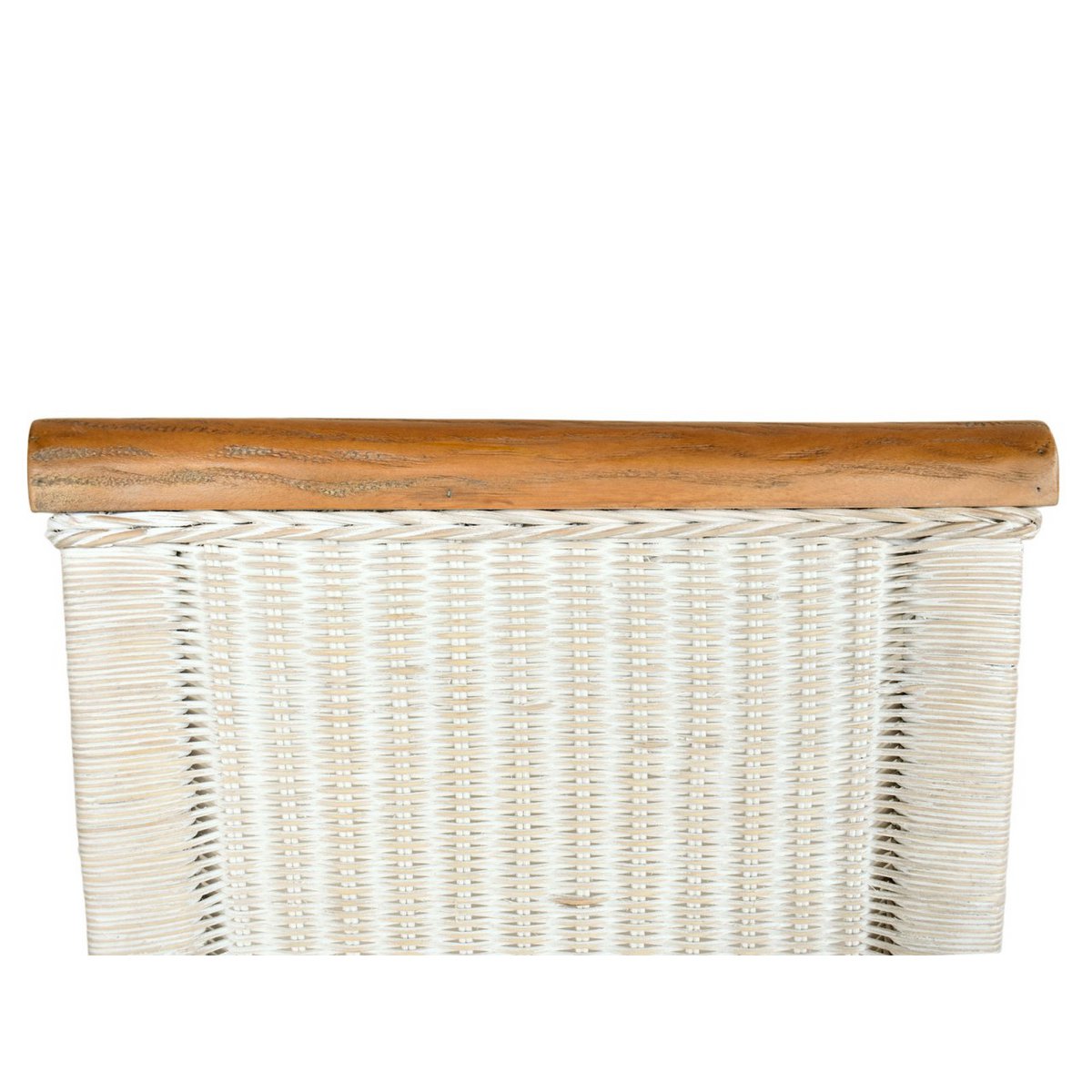 Eetkamerstoelen Set Van 2 Met Armleuningen Rattan Wit Perth