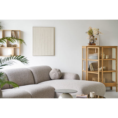 Ena Relief Wanddecoratie, beige, 60x80 cm
