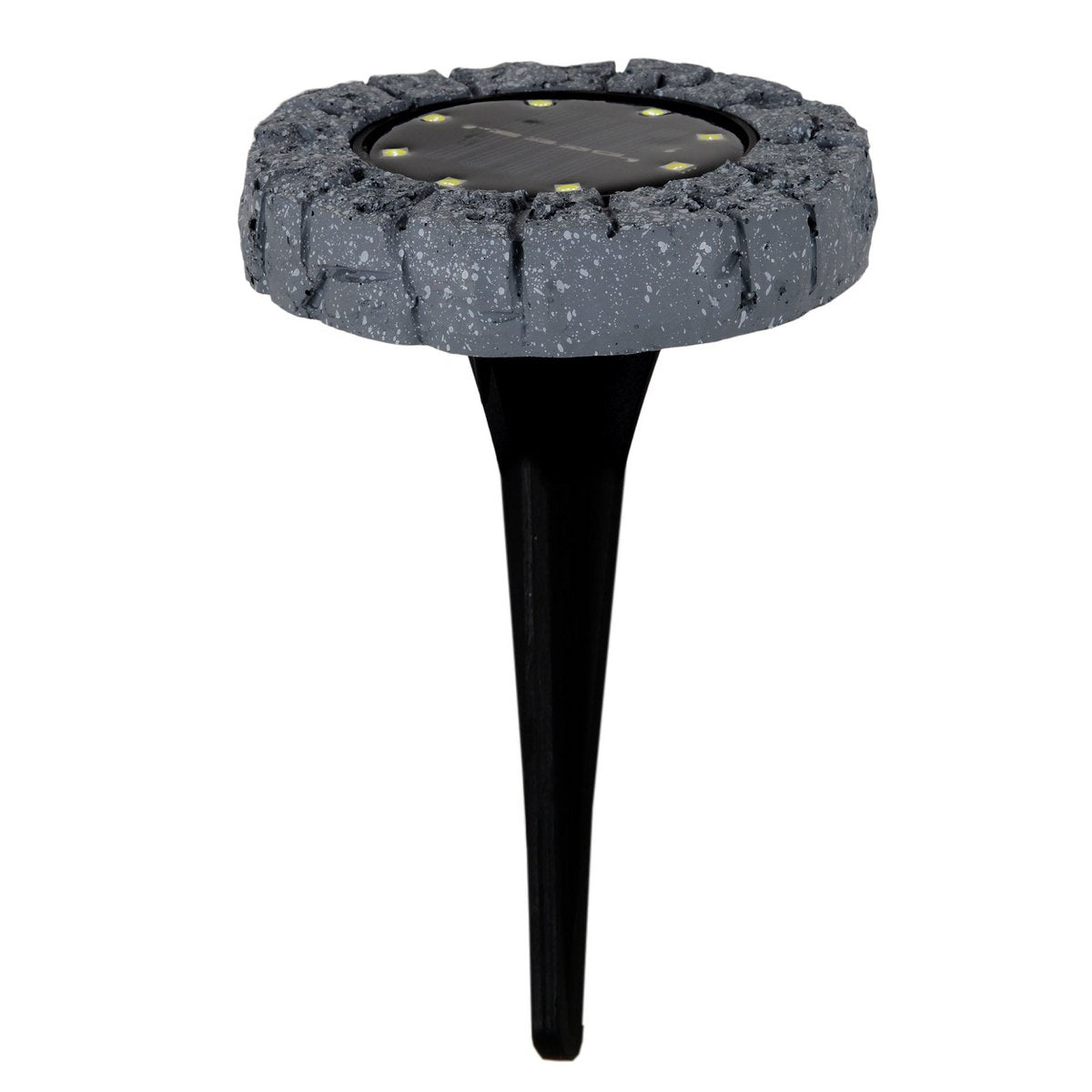 Solar grondspots 3 stuks 14 cm grijs