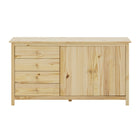 Dressoir 150x40x80 cm massief grenenhout bruin
