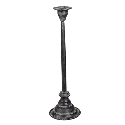 Kandelaar 37 cm zwart metaal