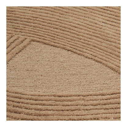 Vloerkleed handgetuft bruin 160x230 cm