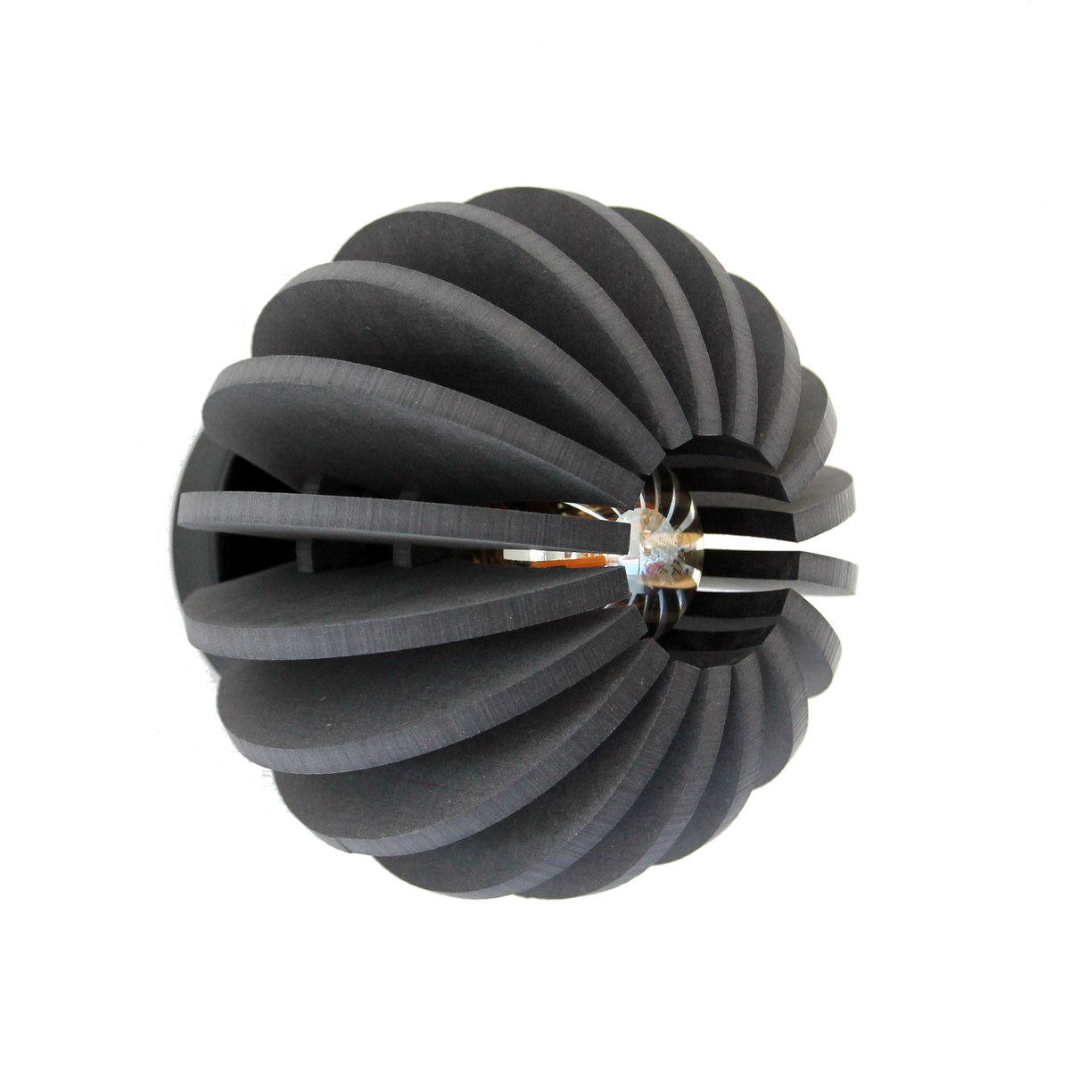 Wandlamp 20 cm MDF zwart