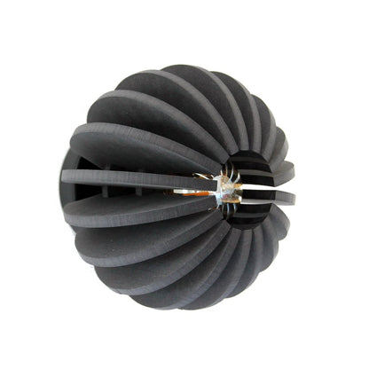 Wandlamp 20 cm MDF zwart