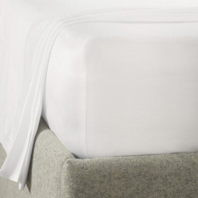 Hoeslaken 100% percal katoen beige 90x200 cm