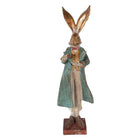 Decorative Figure Rabbit 14x12x47 cm Gold-colored Plastic