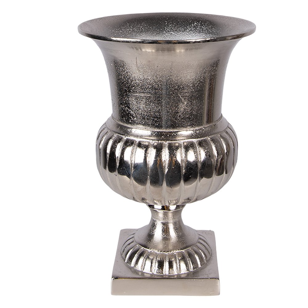 Vaas Ø 20x29 cm aluminium zilverkleurig