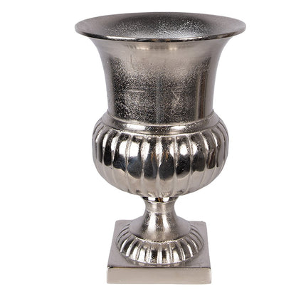 Vaas Ø 20x29 cm aluminium zilverkleurig