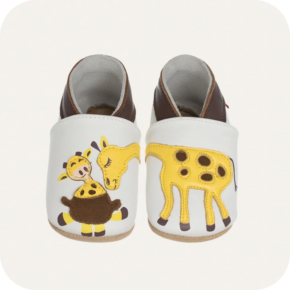 Babyslofjes leer suède zool 0-6 mnd