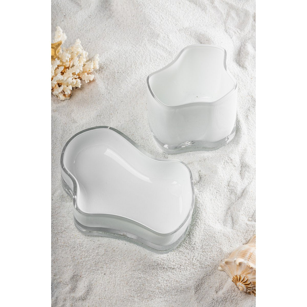 Vaas 13 cm glas wit