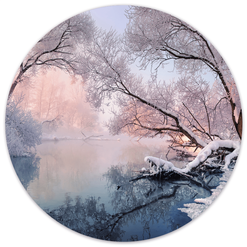 Muurcirkel winterlandschap