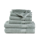 Handdoek zeegroen 630 gsm katoen lage twist