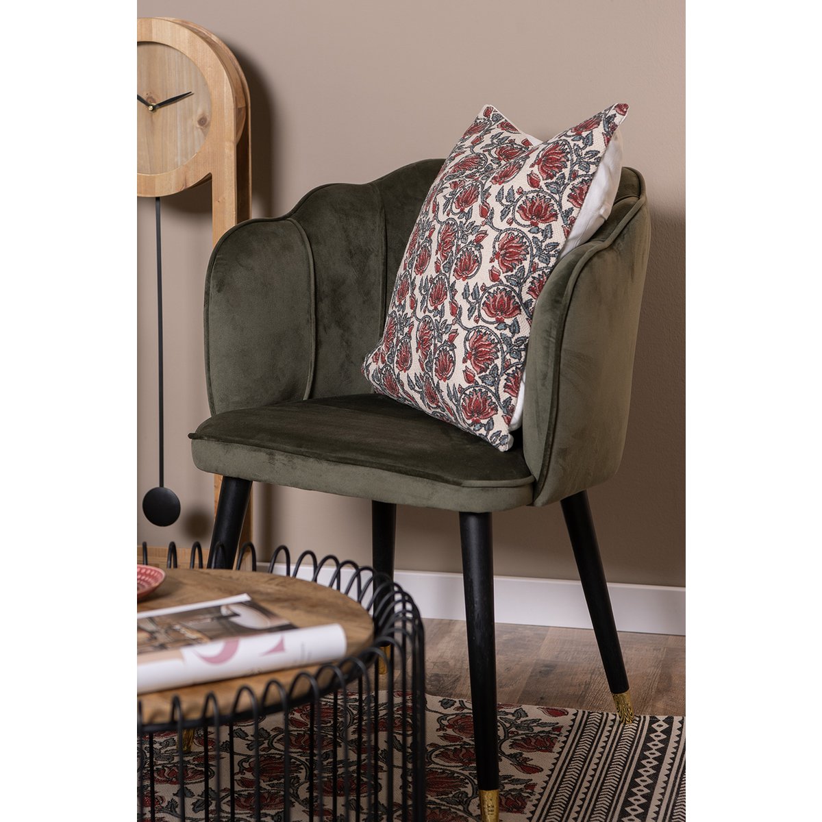 Kussenhoes 50x50 cm rood katoen