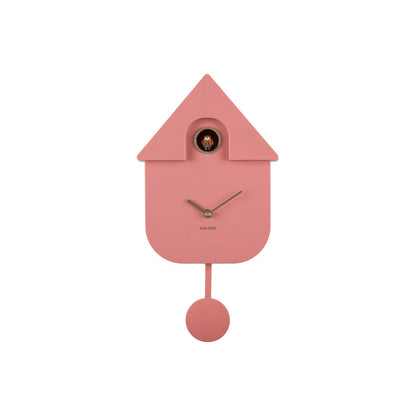 Wandklok koekoek 41x22 cm roségoud plastic